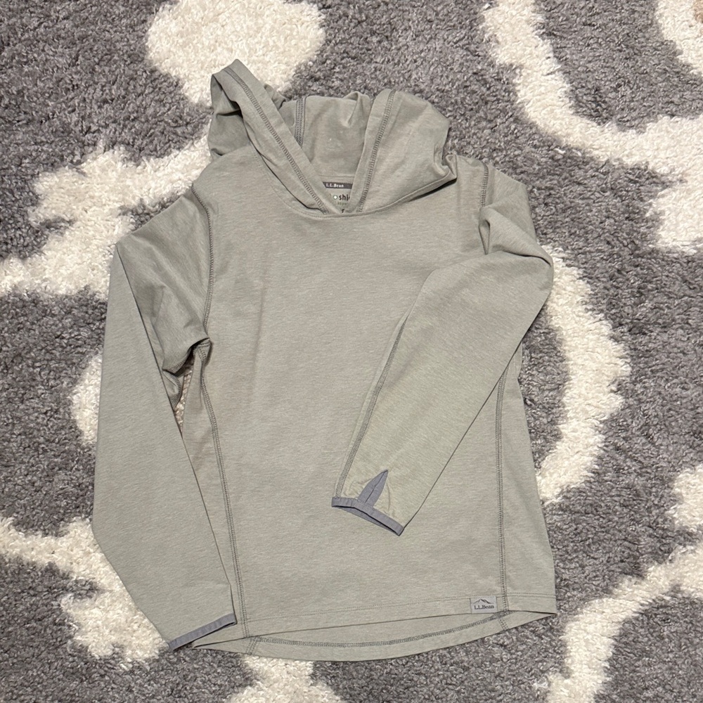 L.L. Bean Light Green Insect Shield Hoodie